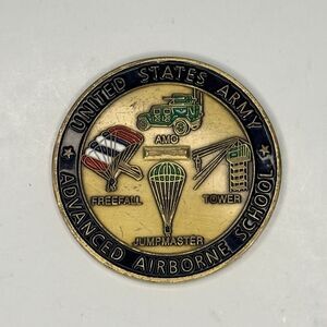 Army Advanced Airborne School 82nd Jumpmaster Challenge Coin Of Excellence